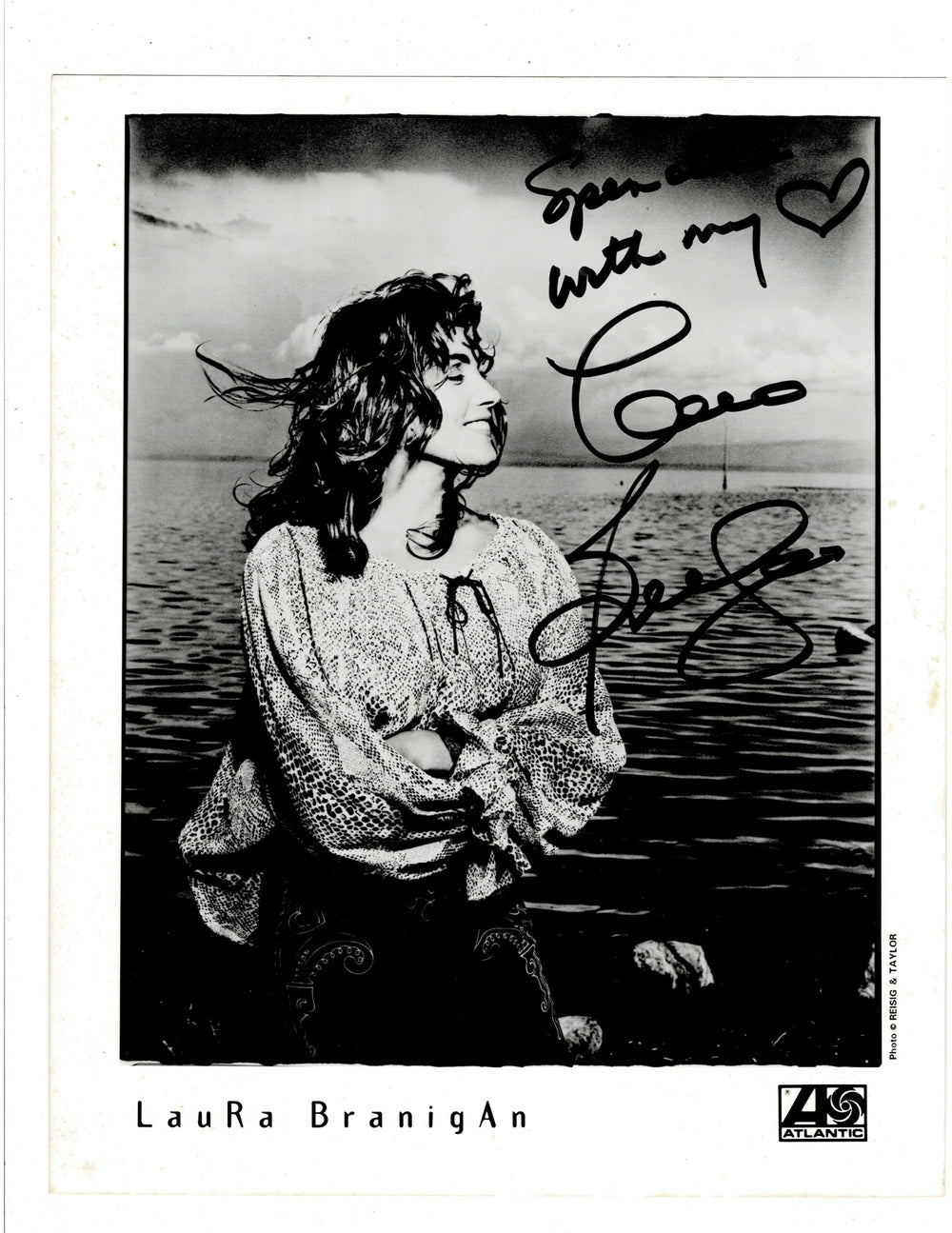 1990s Laura Branigan Autographed 8x10 Photograph.