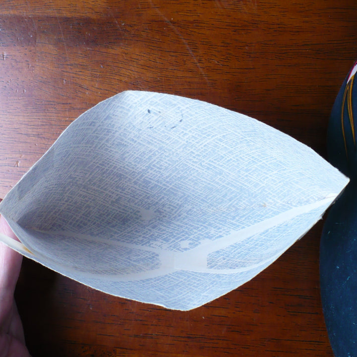 1988 Marty Friedman Handwritten Letter's envelope, held open to show inside of envelope.