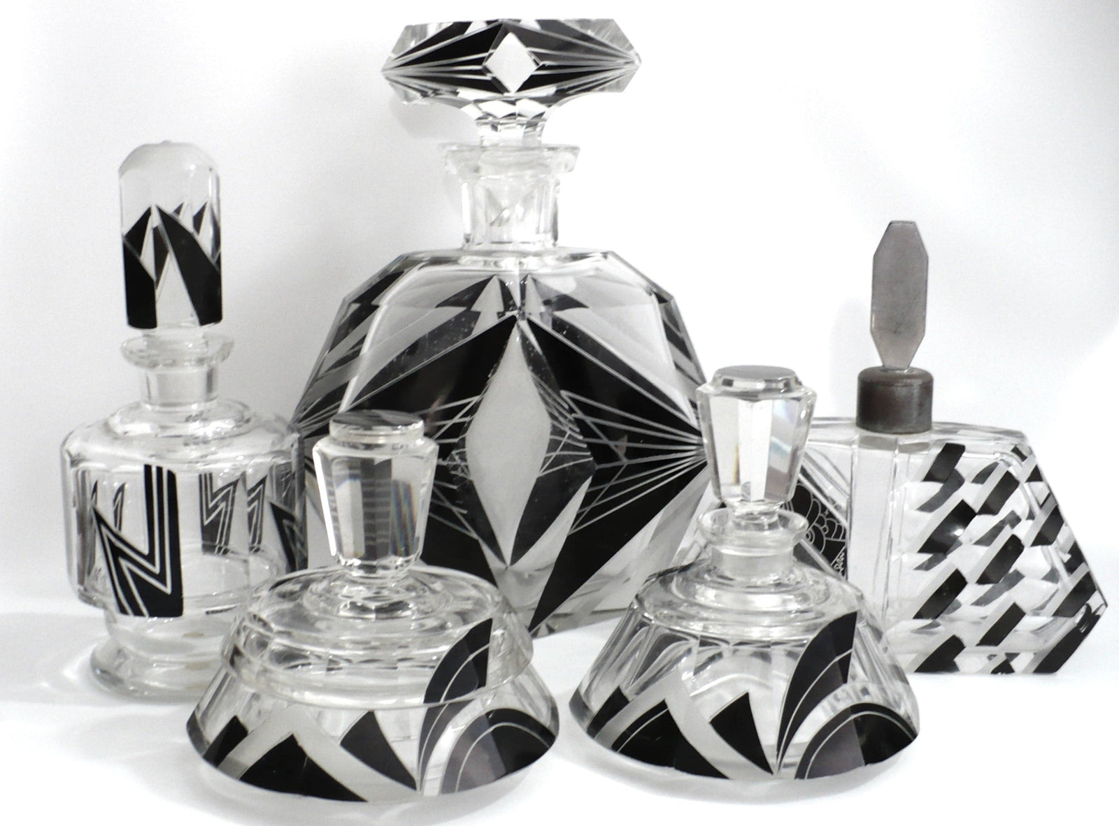 A set of Palda crystal pieces.