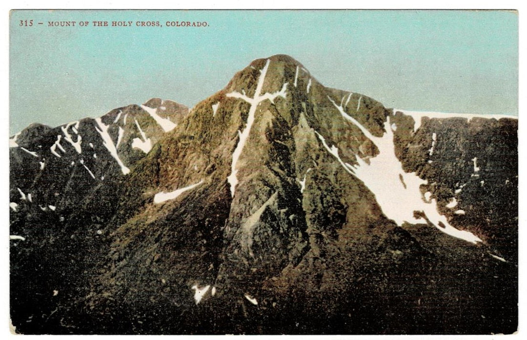 1907 Holy Cross Rocky Mountains Colorado Vintage Postcard