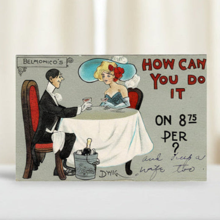 1910 Champagne on a Budget signed Dwig