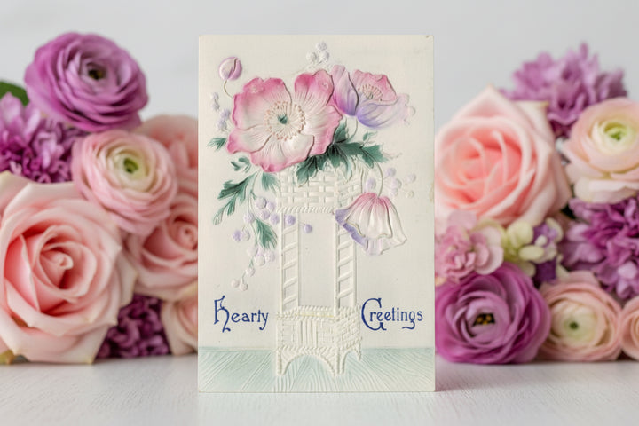 1912 Japanese Anemone Greeting