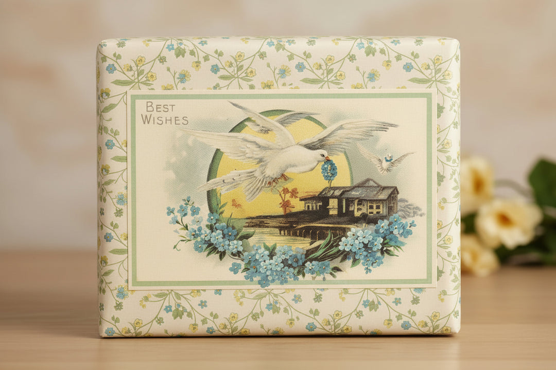 1912 Doves Bring Best Wishes