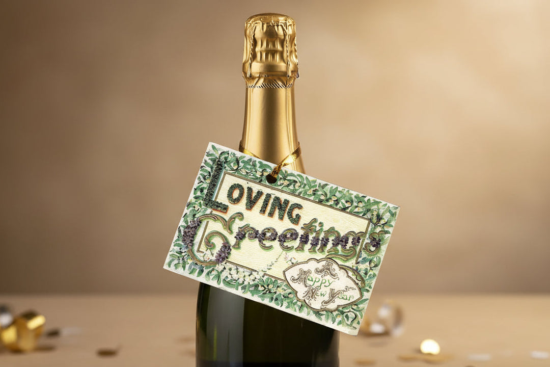 1910 Irish Happy New Year Postcard