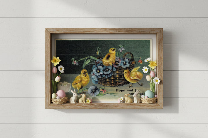 1908 Hope and Joy and Peace Easter Greeting Postcard