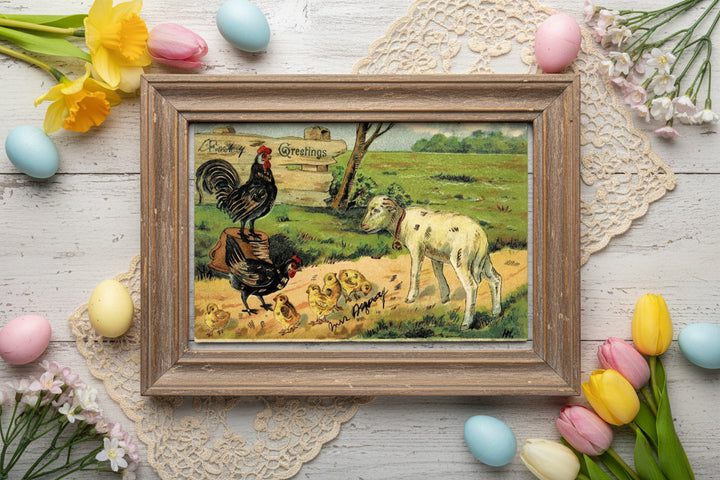 1907 Springtime Pastoral Postcard