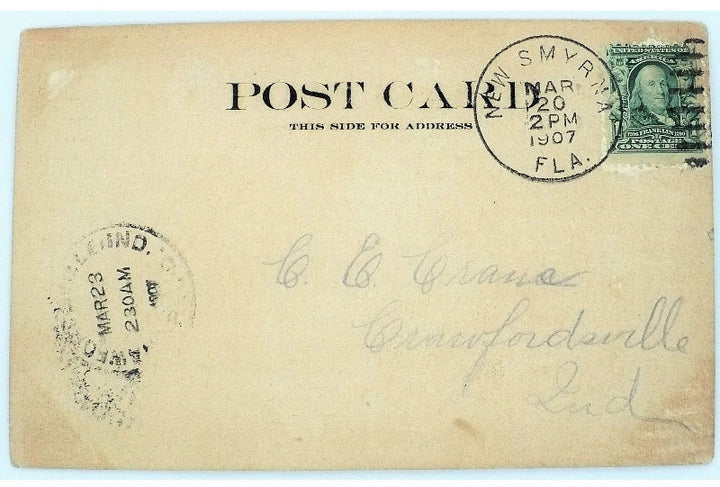 Back of postcard.