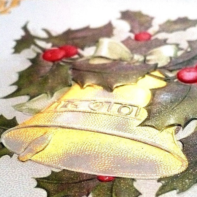 1909 Christmas Remembrance Poem by Bingham Vintage Postcard.