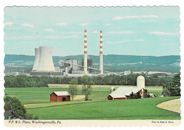 1978 Montour Power Plant Washingtonville Pennsylvania Vintage Postcard