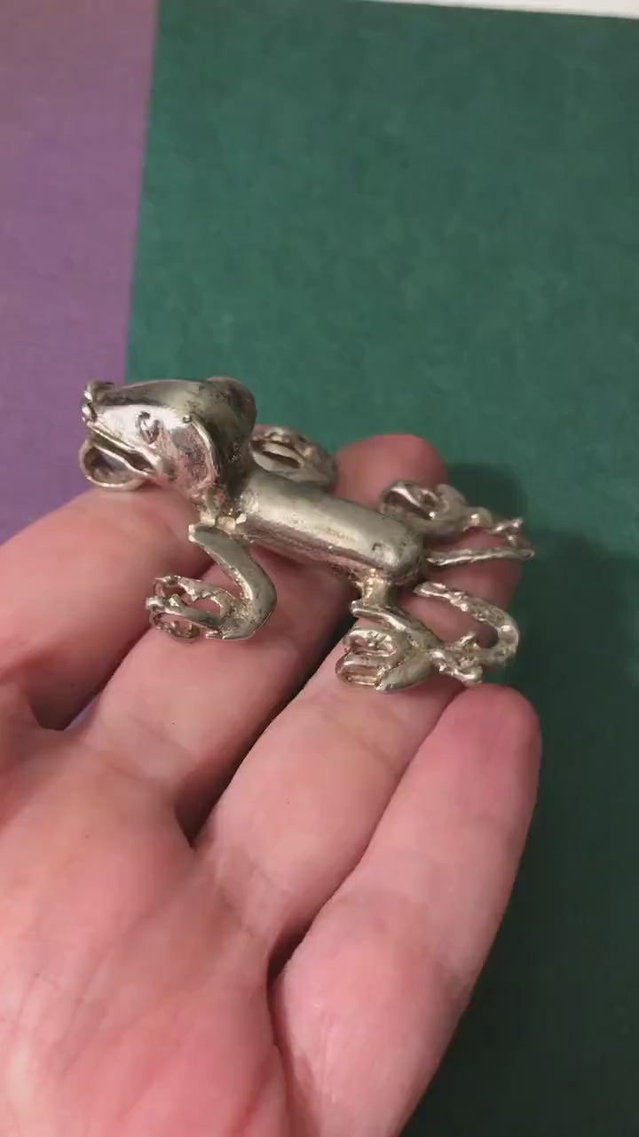 1980 Pre-Columbian Jaguar With Two-headed Snake Pendant