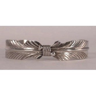 RESERVED Navajo Sterling Silver Joann Yazzie Leaf Cuff Bracelet