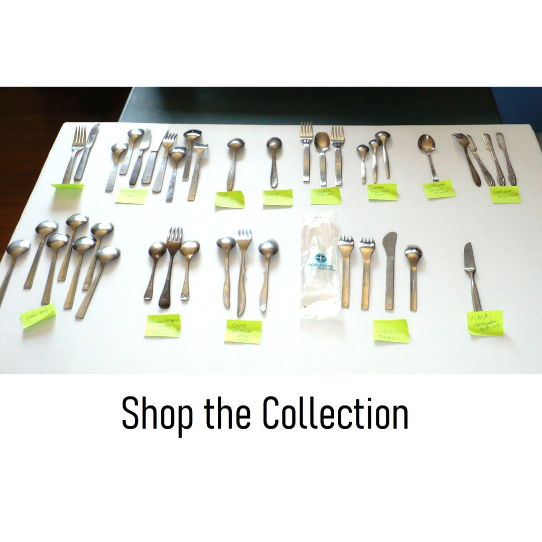Shop our vintage airline aviation catering cutlery collection promotion.