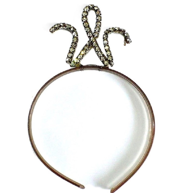 vintage rhinestone headband.