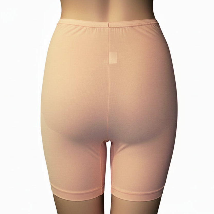 Vintage rayon long leg panty.