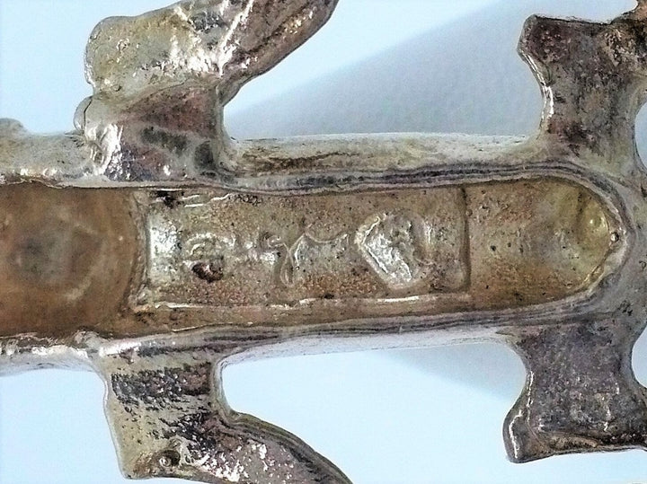 1982 Vintage Silver Pre-Columbian Silver Lizard Pendant